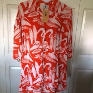 NWT kapal art vintage from Bali Hawaii shirt XXL vintage costume or vaca